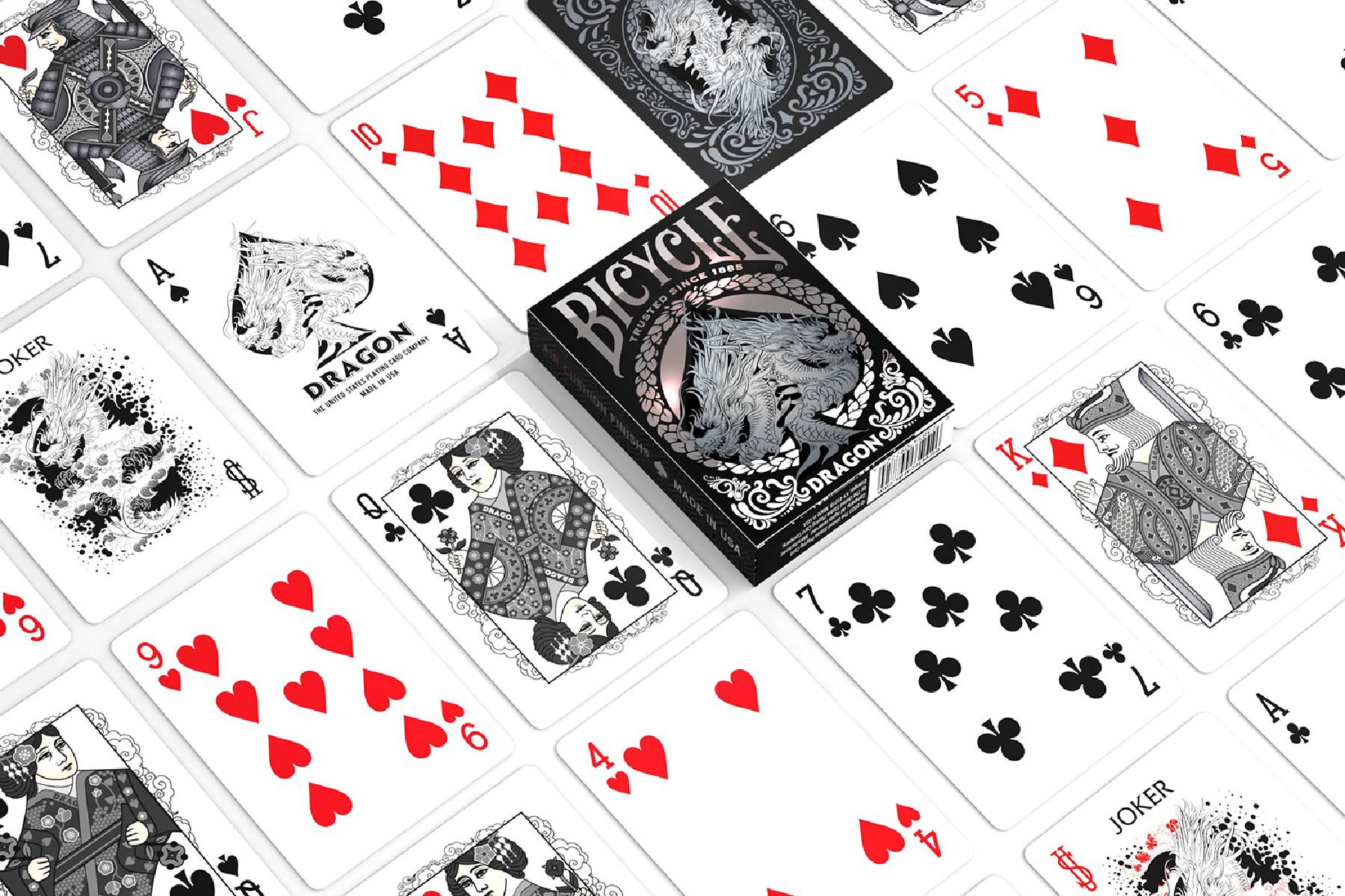 Bicycle® Kartendeck - Black Dragon Kartenspiel Spielkarten Pokerkarten