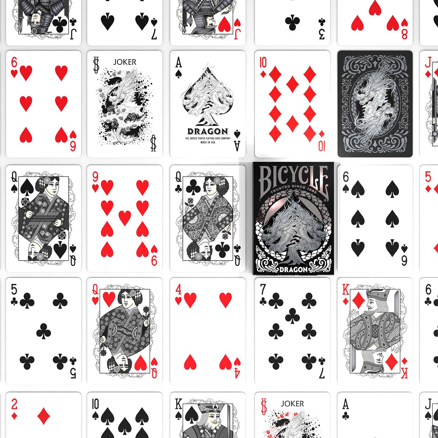 Bicycle® Kartendeck - Black Dragon Kartenspiel Spielkarten Pokerkarten