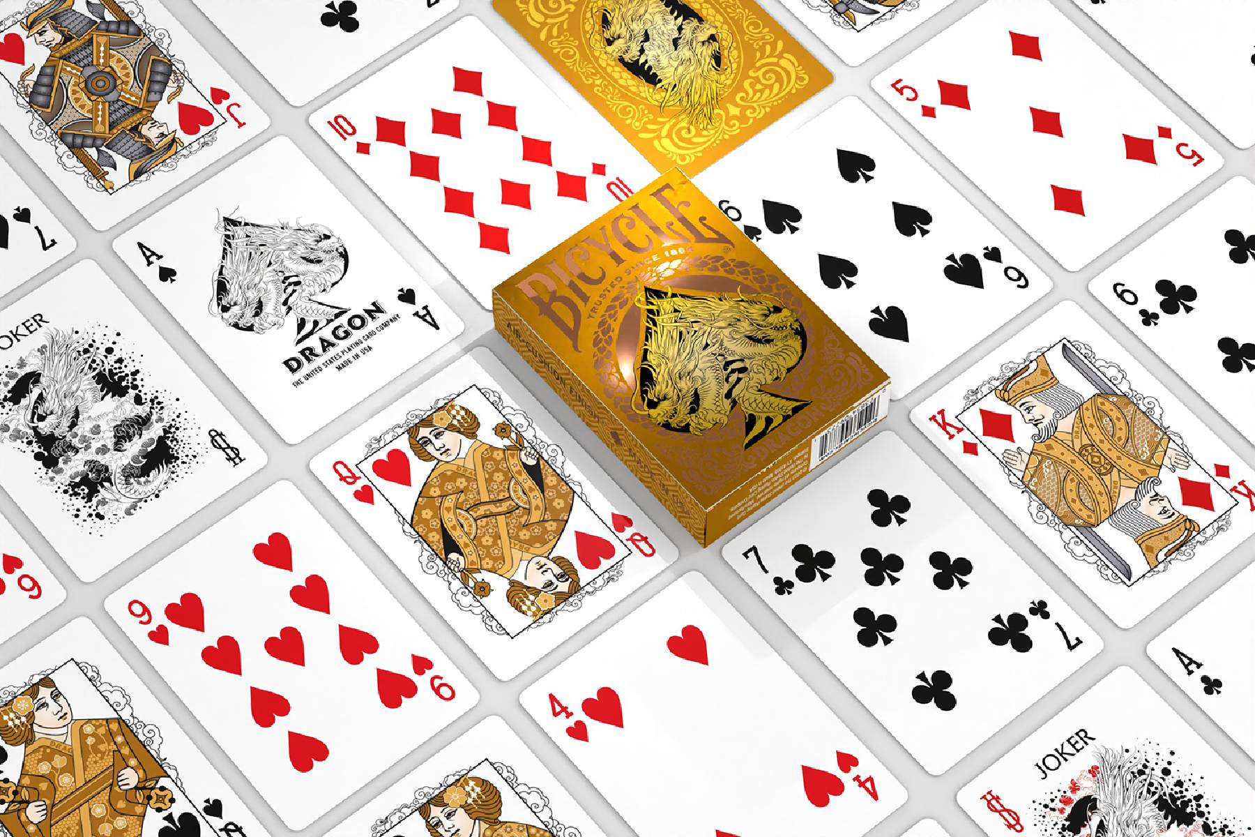 Bicycle® Kartendeck - Gold Dragon Kartenspiel Spielkarten Pokerkarten