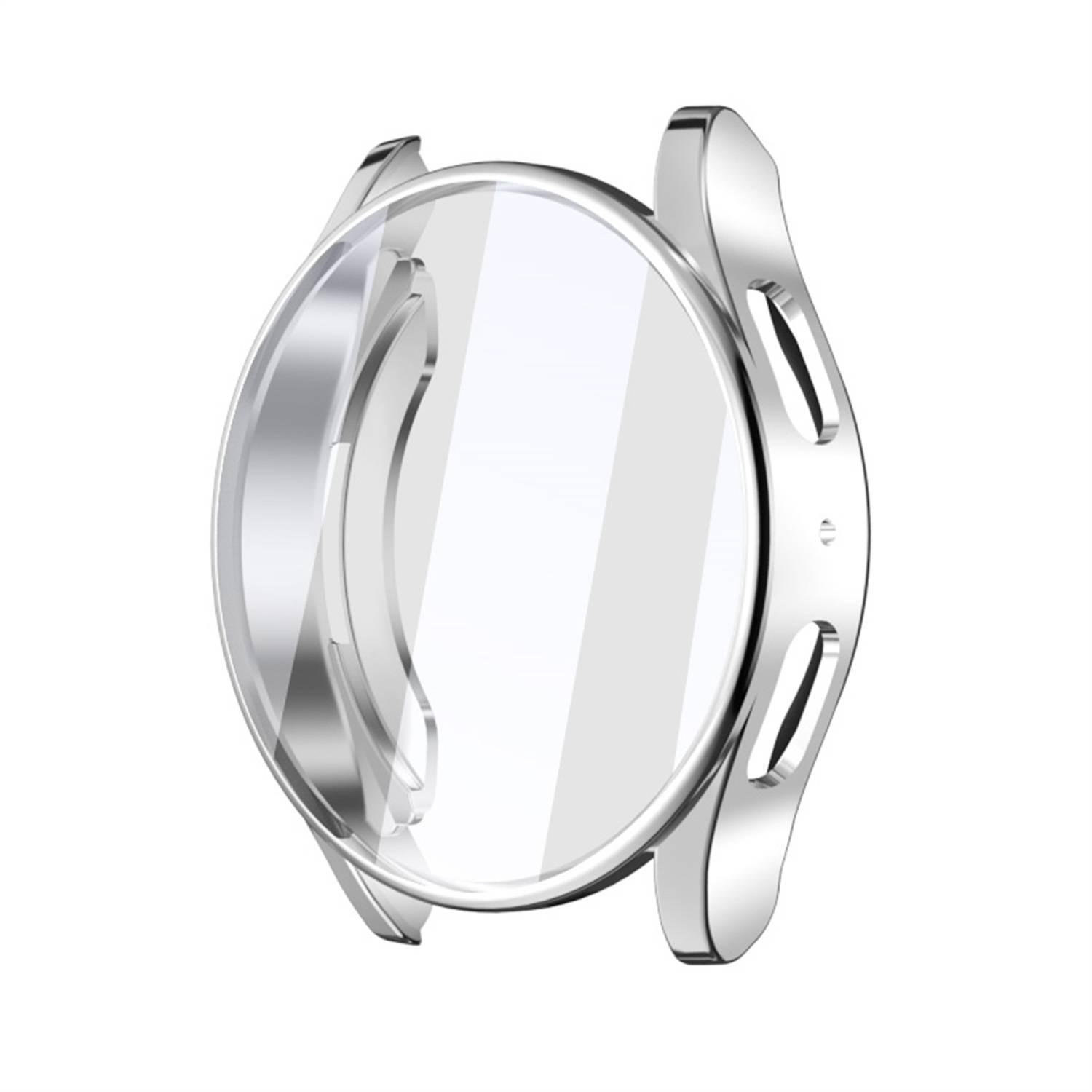 Für Samsung Galaxy Watch 7 40mm Full Cover Watch TPU Hülle Case Silber