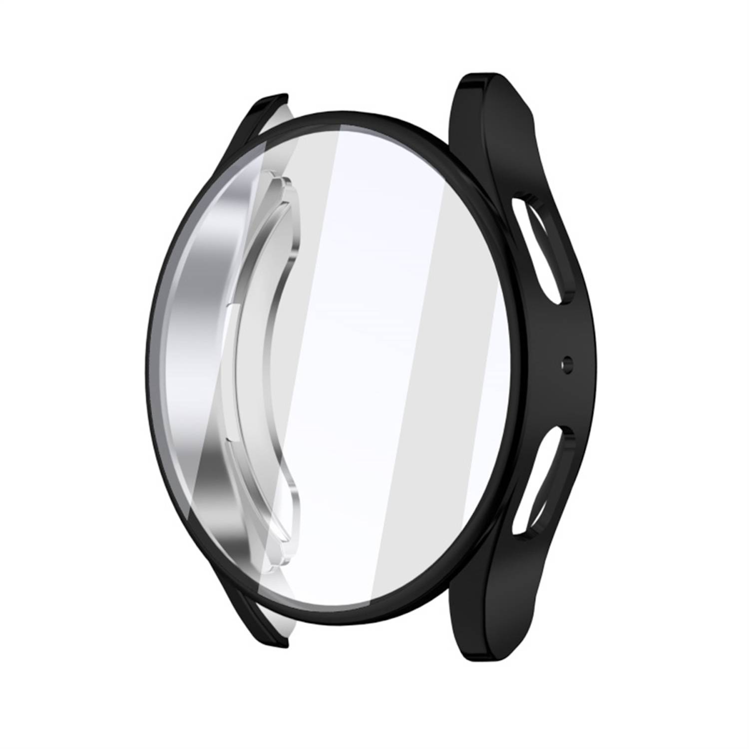 Für Samsung Galaxy Watch 7 40mm Full Cover Watch TPU Hülle Schwarz