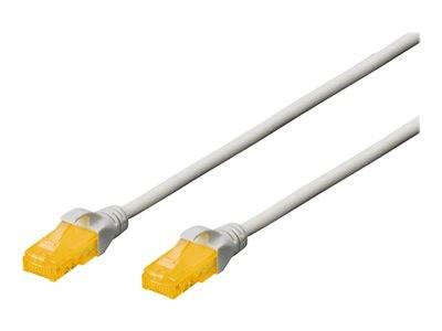 DIGITUS Patchkabel RJ45 U/UTP Cat6A 1.00m grau o. Hebelschu Polybeutel Kabel Cat.6