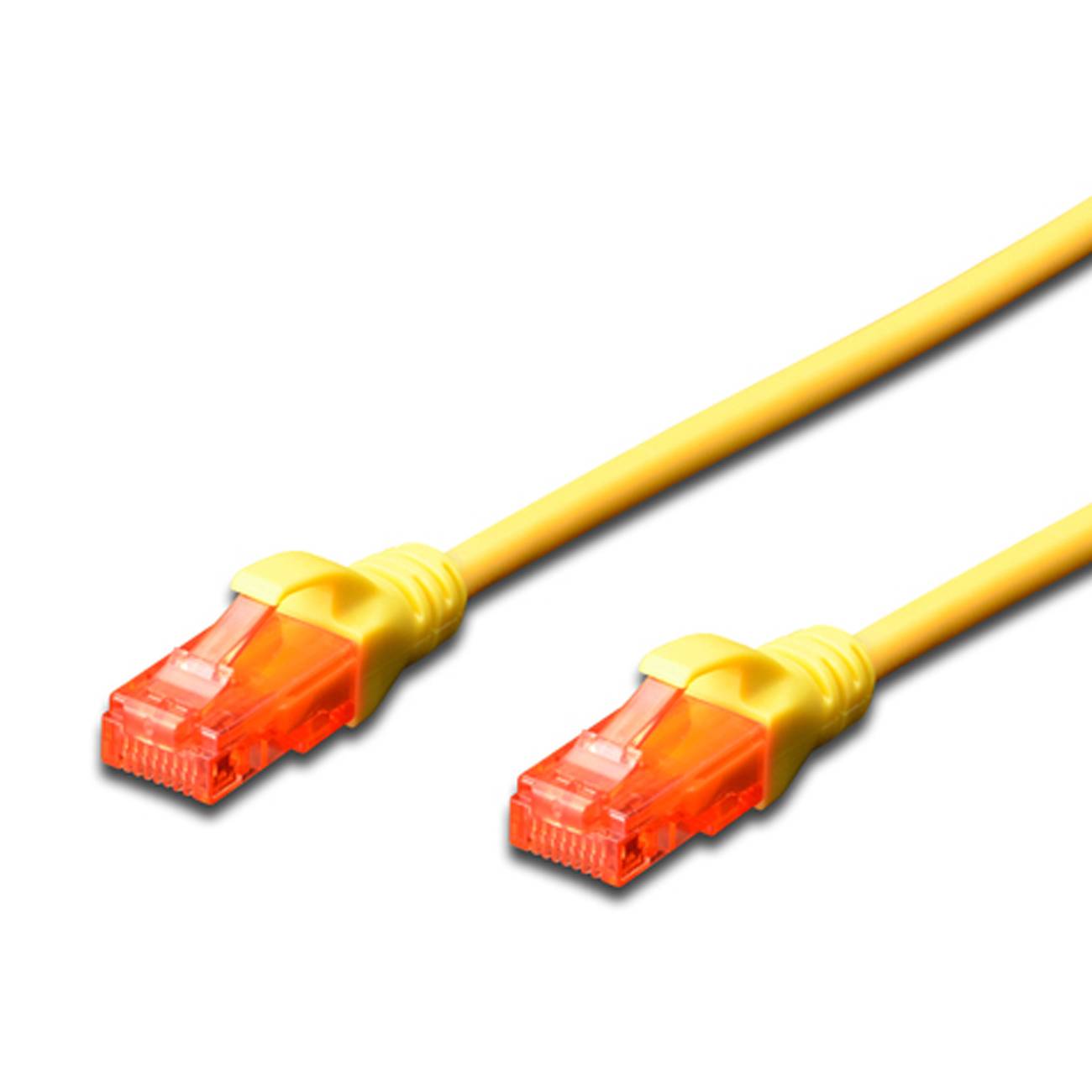 DIGITUS Patchkabel Cat6 U/UTP 2xRJ45 3.0m gelb LSZH Kabel RJ45 Cat.6