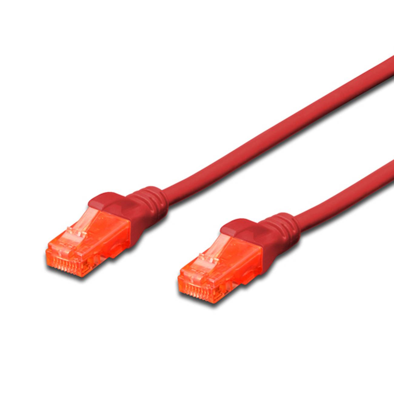 DIGITUS Patchkabel Cat6 U/UTP 2xRJ45 3.0m rot LSZH Kabel RJ45 Cat.6
