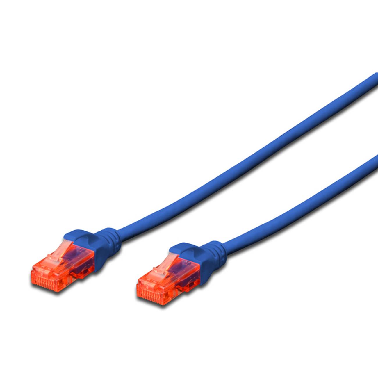 DIGITUS Patchkabel Cat6 U/UTP 2xRJ45 5.0m blau LSZH Kabel RJ45 Cat.6