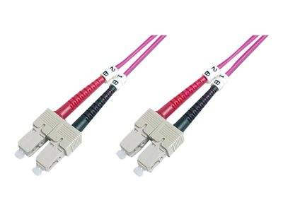 DIGITUS LWL Patchkabel SC -> SC 3.00m Multimode Duplex OM4 Multimedia-Technik Lichtwellenleiterkab