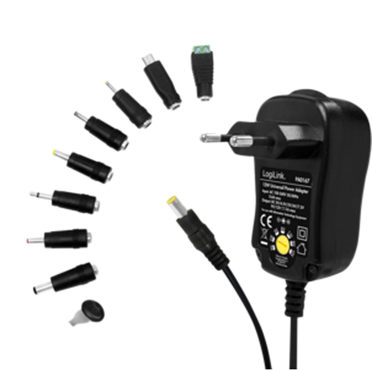 Logilink Universal Netzteil 12 W Kabellänge: 1,5m Multimedia-Technik Ladegerät