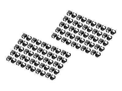 DIGITUS Farbclips für Patchkabel RJ45 100 Stück schwarz Kabel Cat.6