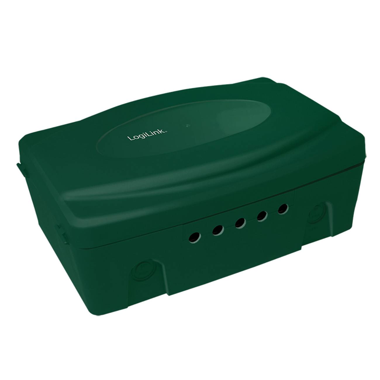 Logilink Kabel-Schutzbox, Outdoor, grün Multimedia-Technik Ordnen,Archivieren,Verstauen