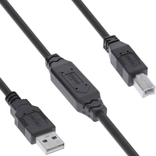 InLine® USB 2.0 Aktiv-Kabel, USB-A Stecker zu USB-B Stecker, 7,5m Kabel USB & Lightning USB 2.0