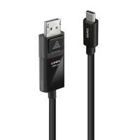 Lindy 43341 Videokabel-Adapter 1 m USB Typ-C DisplayPort Schwarz Multimedia-Technik USB-Kabel