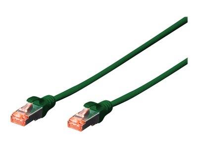 DIGITUS CAT 6 S/FTP Patchkabel, 10 Stück, 2m, grün Kabel Patchkabel RJ45 Cat.6