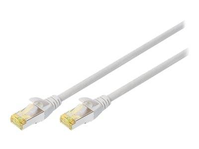 DIGITUS CAT 6A S/FTP Patchkabel, 10 Stück, 5m, grau Kabel Patchkabel RJ45 Cat.6
