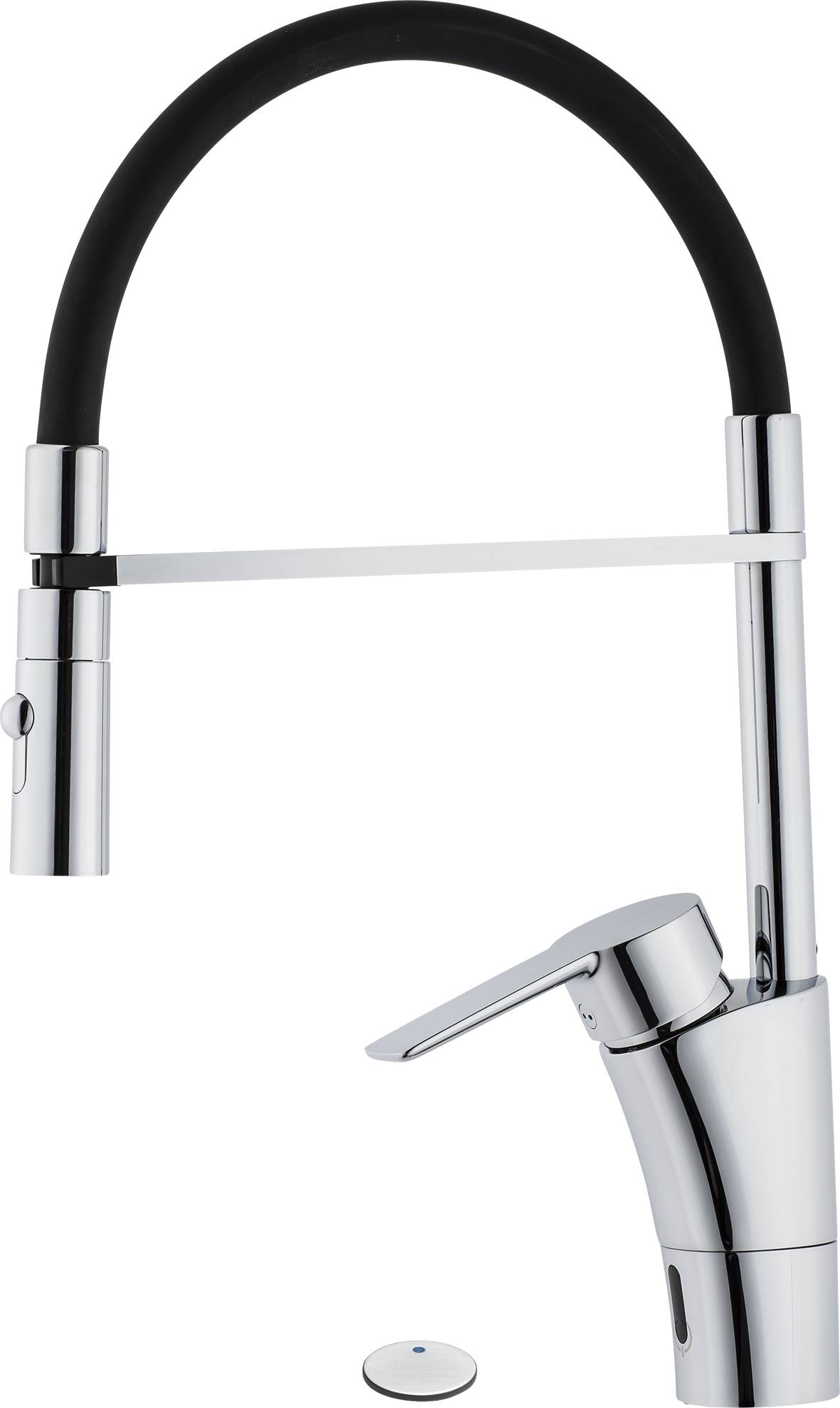 Mora CERA duo miniprofi Hybridarmatur m. Hygienespülung mit Geräteanschlussventil Batteriebetrieb Chrom