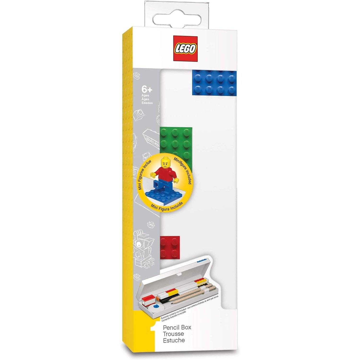 Lego Schreibwaren-Briefkasten mit 4 Bausteinen und Minifigur