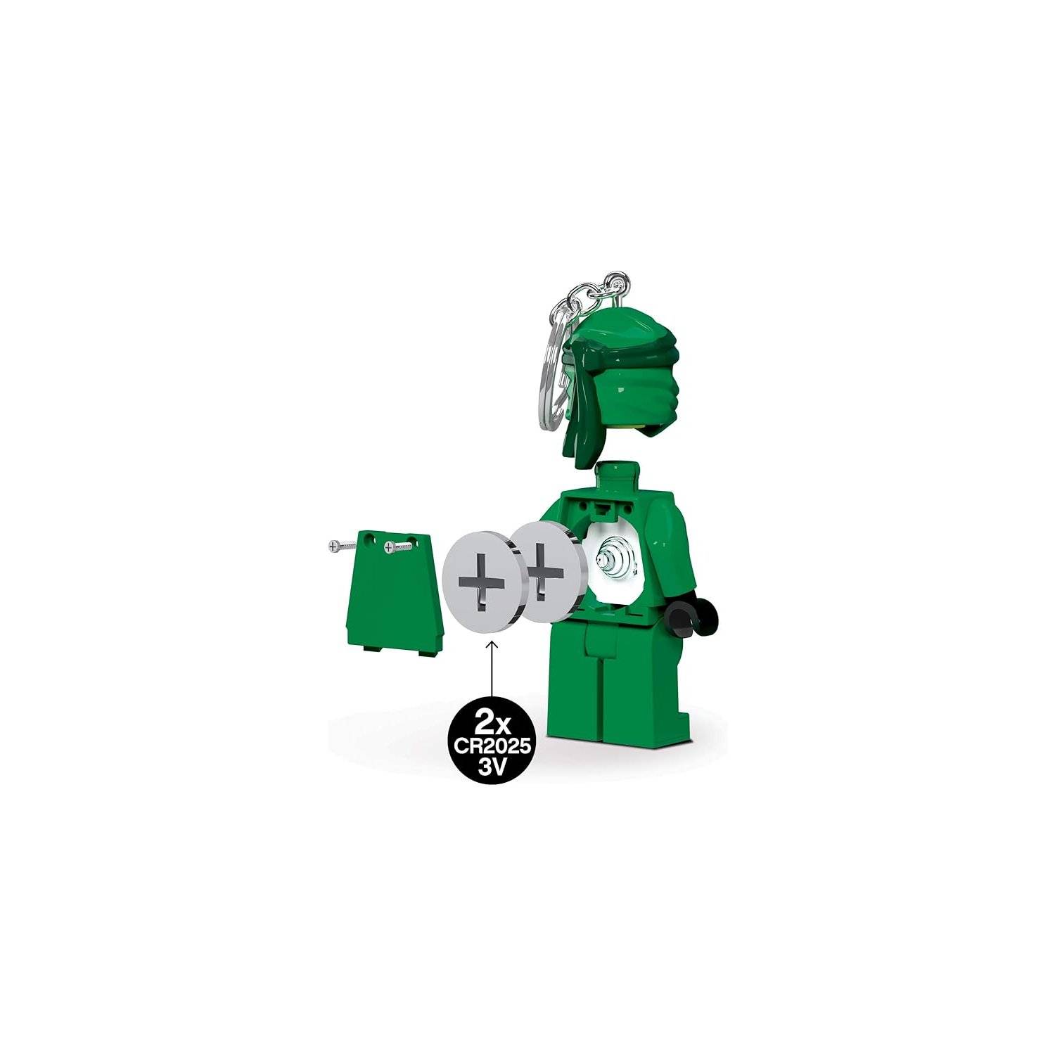 LEGO Ninjago Schlüsselanhänger LED-Taschenlampe Spielzeuge Geschenke für Kinder - 76 mm große Figur