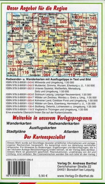 Altenburger Land und Umgebung 1 : 50 000