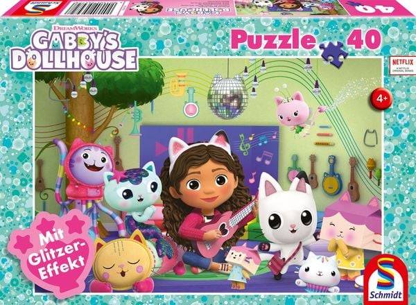 Schmidt Spiele - Gabbys Dollhouse - Miau-ziger Partyspaß, 40 Teile
