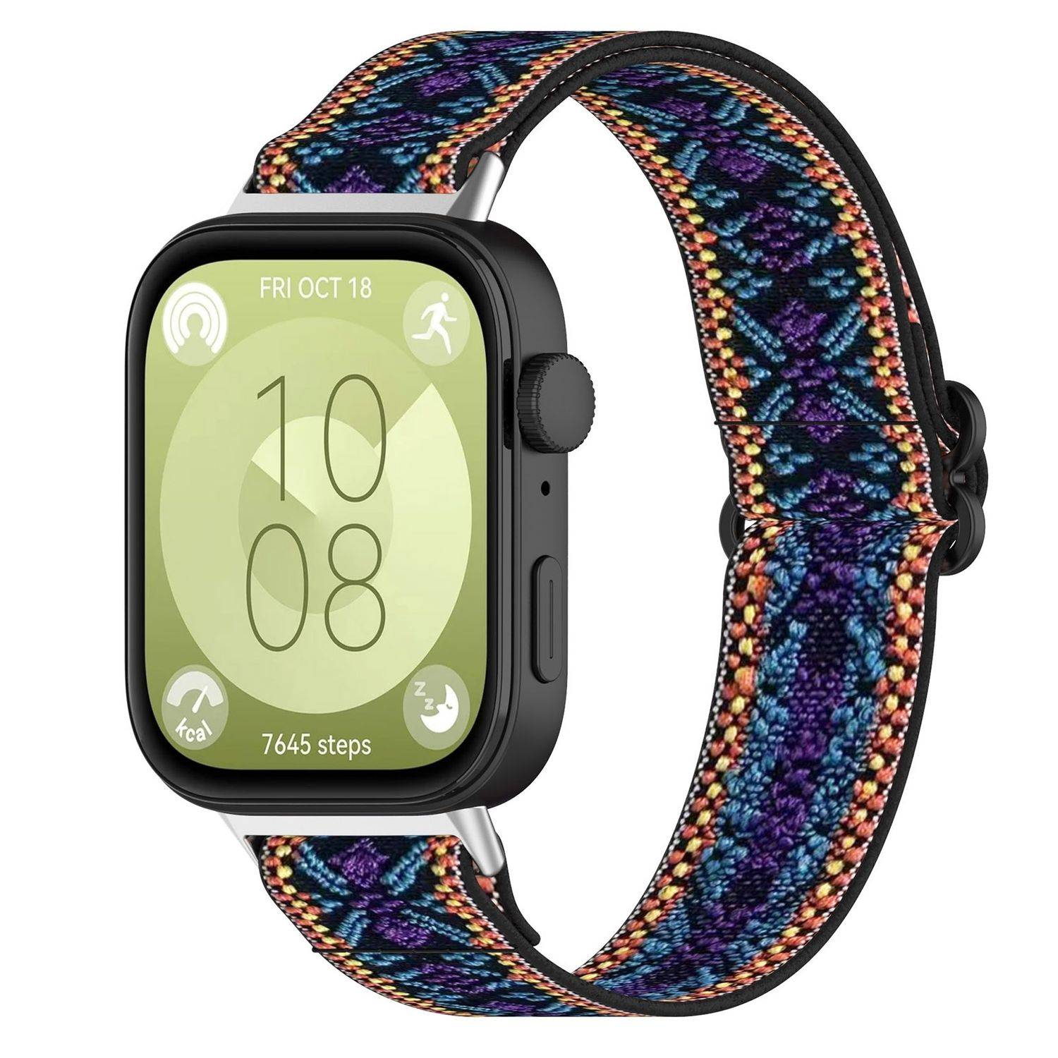 Für Huawei Watch Fit 3 Elastisches Sport Nylon Armband Smart Ersatz M2