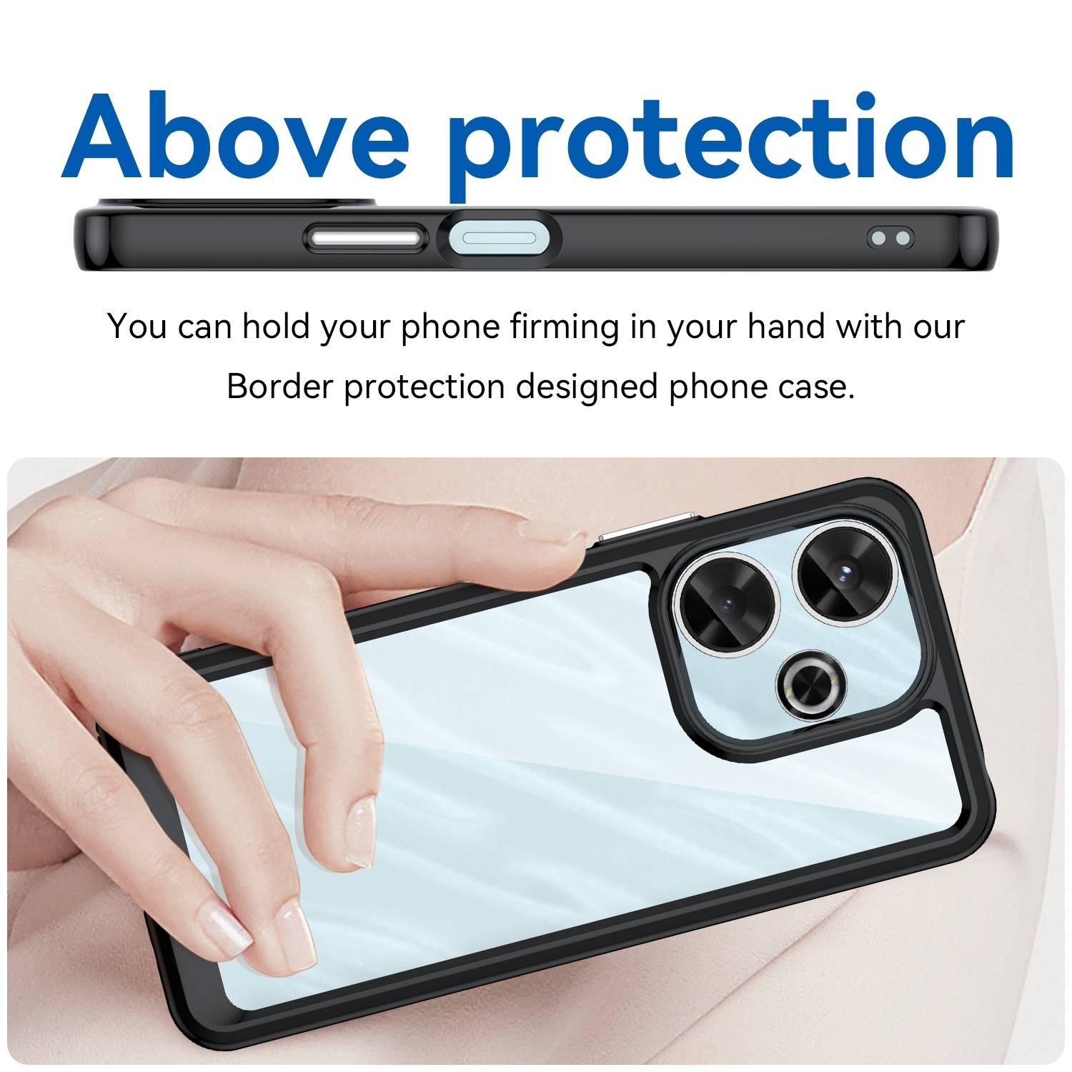Für Xiaomi Redmi 13 4G / Poco M6 4G Colorful TPU Acryl Hybrid Hülle