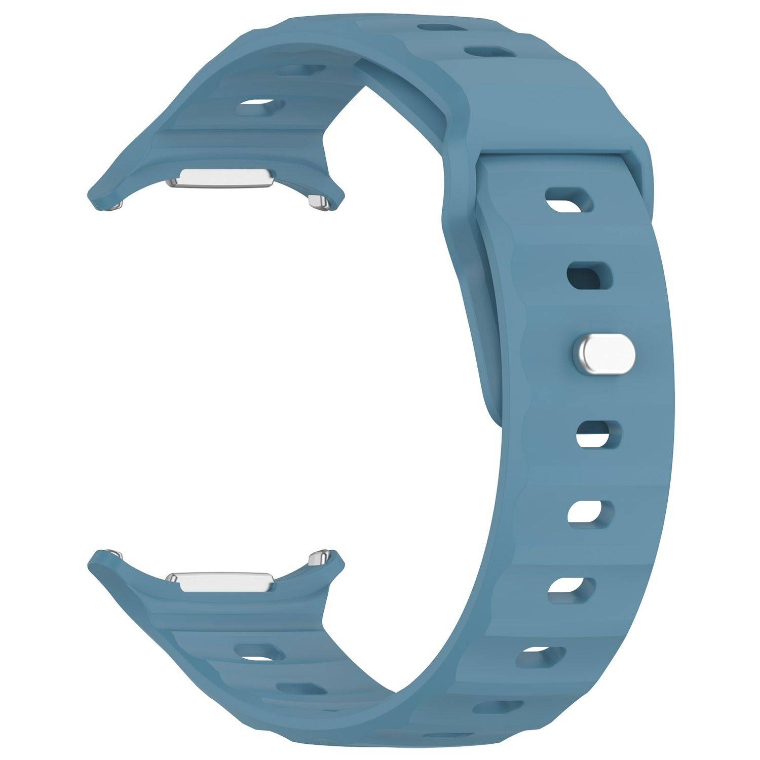 Für Samsung Galaxy Watch Ultra 47mm Solid Color Silikon Arm Band Blau