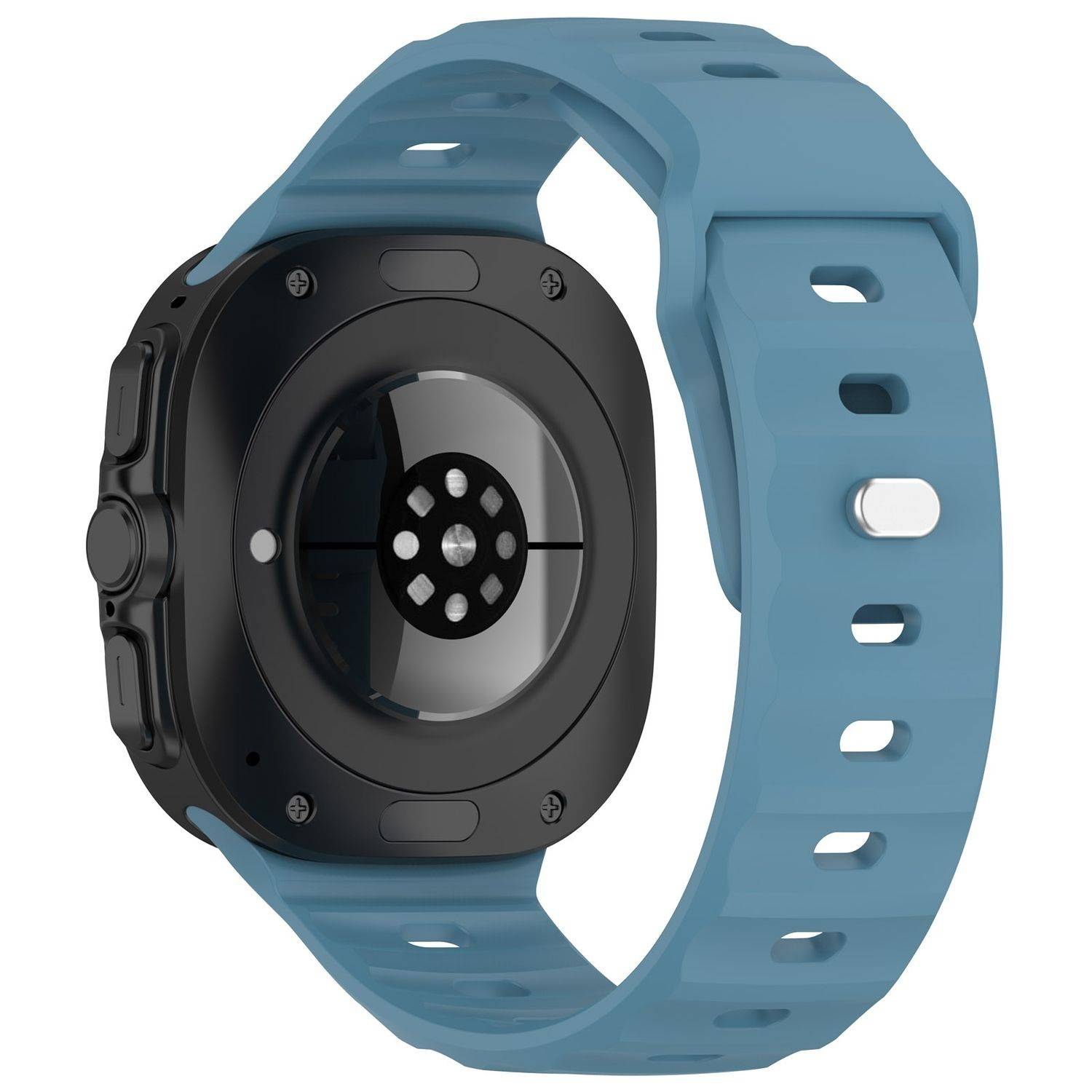 Für Samsung Galaxy Watch Ultra 47mm Solid Color Silikon Arm Band Blau