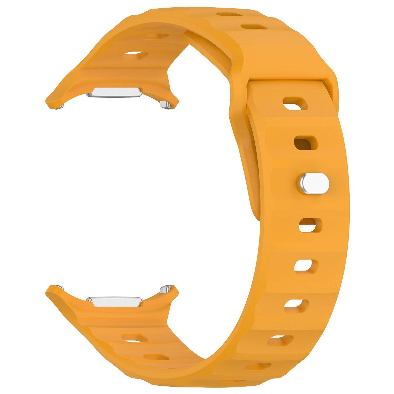 Für Samsung Galaxy Watch Ultra 47mm Solid Color Silikon Band Orange