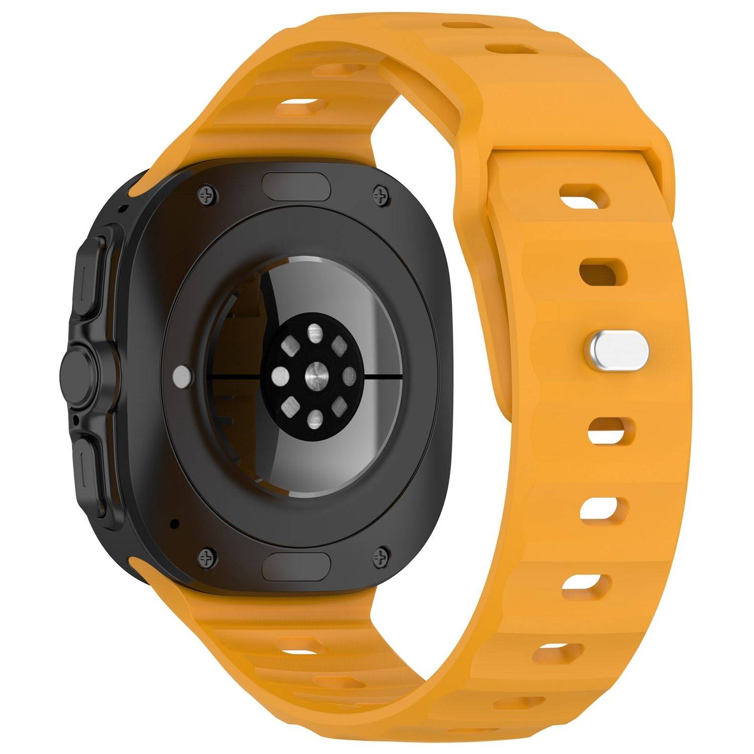 Für Samsung Galaxy Watch Ultra 47mm Solid Color Silikon Band Orange
