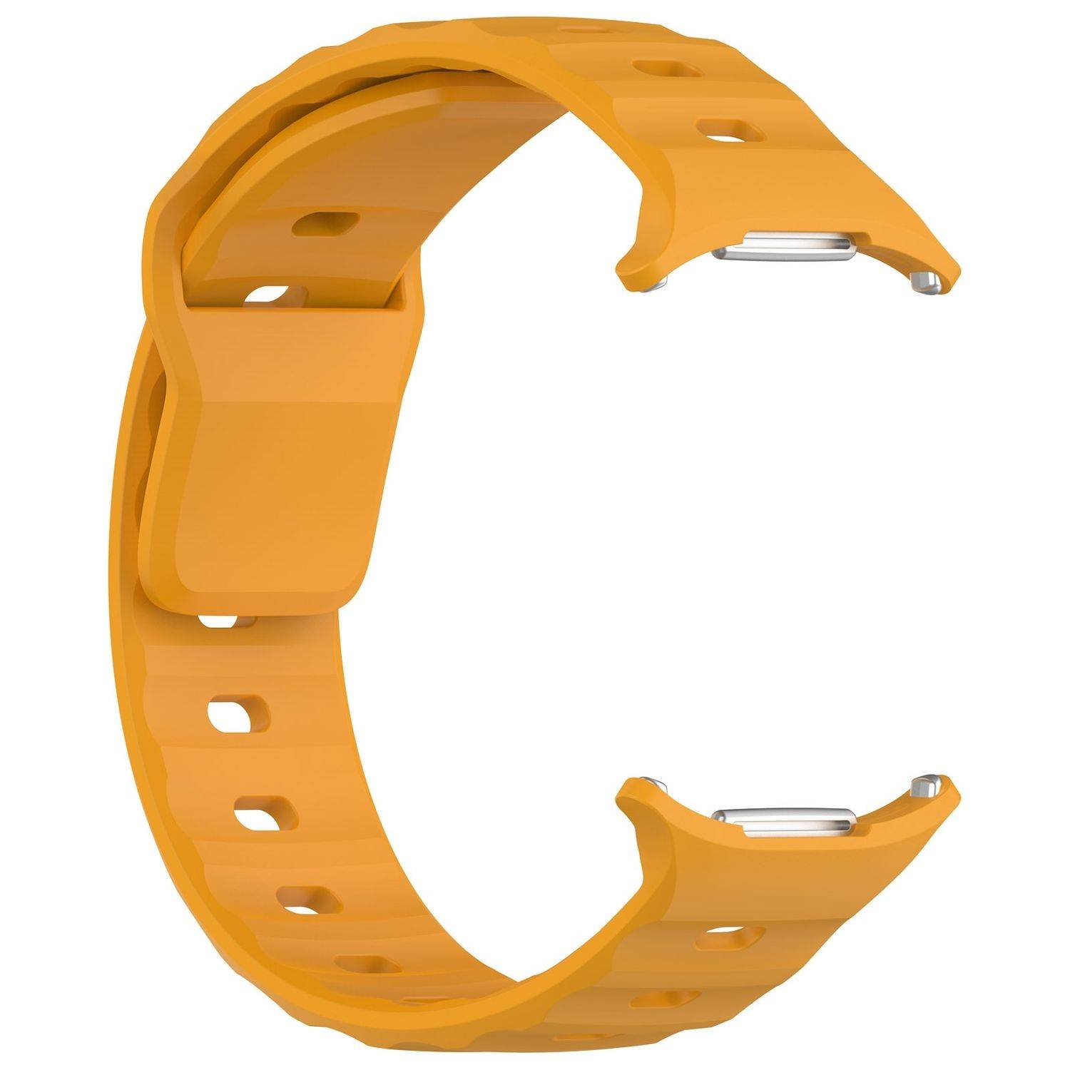 Für Samsung Galaxy Watch Ultra 47mm Solid Color Silikon Band Orange