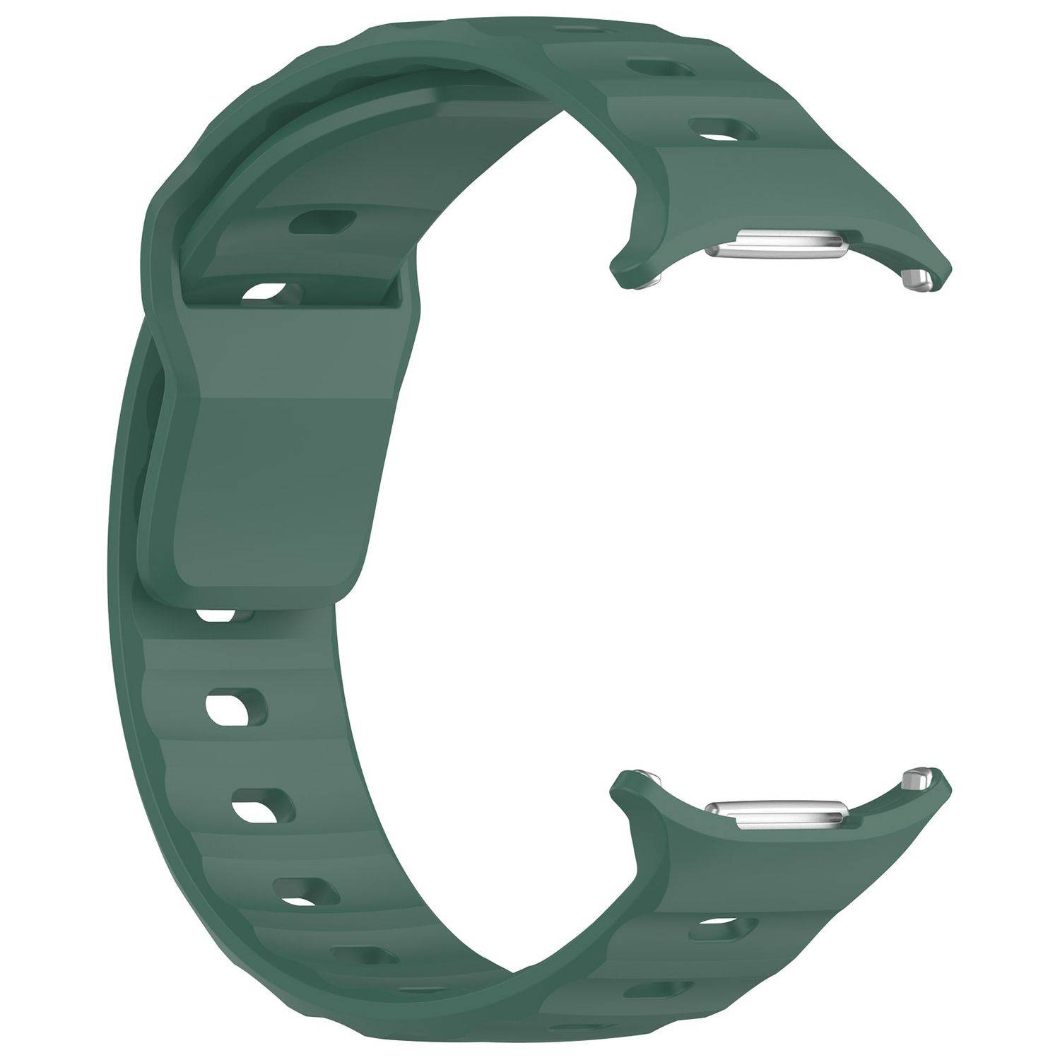 Für Samsung Galaxy Watch Ultra 47mm Solid Color Silikon Arm Band Grün