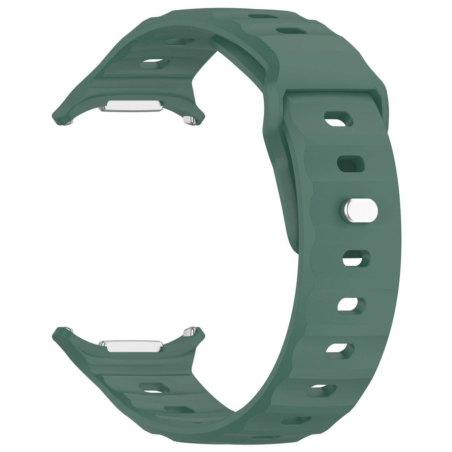 Für Samsung Galaxy Watch Ultra 47mm Solid Color Silikon Arm Band Grün