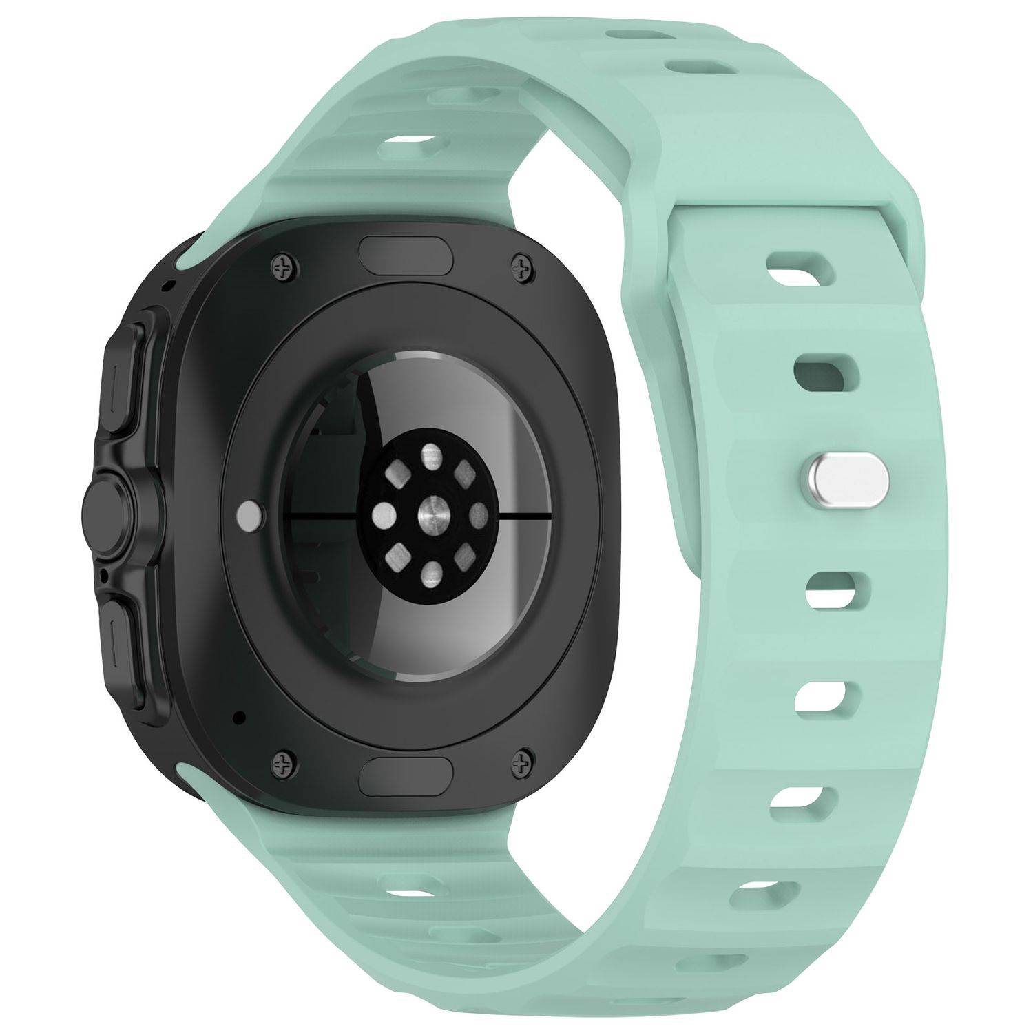 Für Samsung Galaxy Watch Ultra 47mm Solid Color Silikon Band Türkis