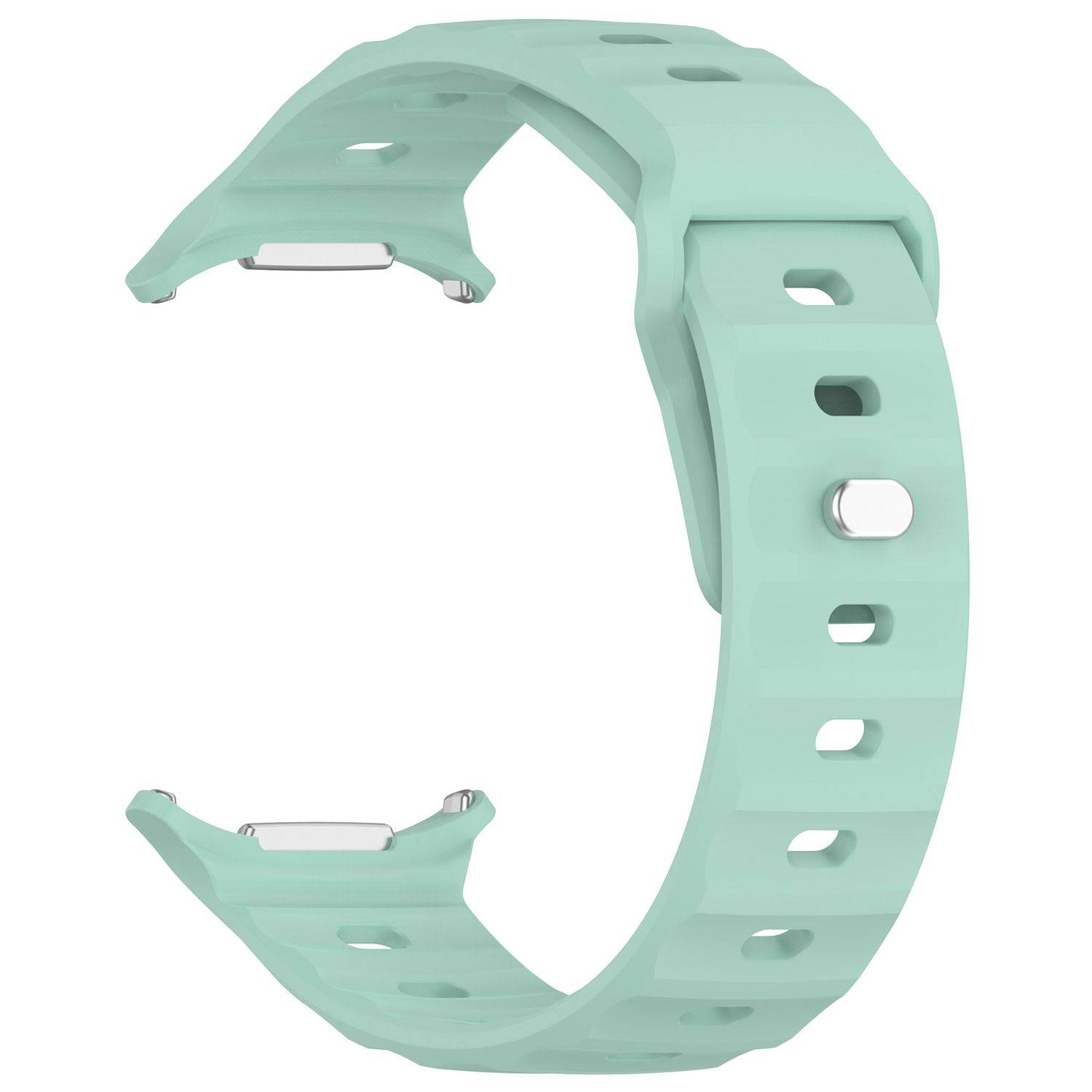 Für Samsung Galaxy Watch Ultra 47mm Solid Color Silikon Band Türkis