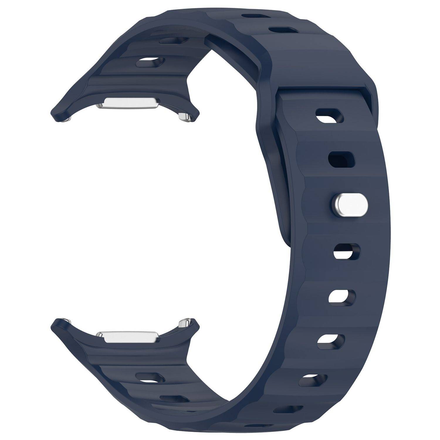 Für Samsung Galaxy Watch Ultra 47mm Solid Color Silikon Band D- Blau