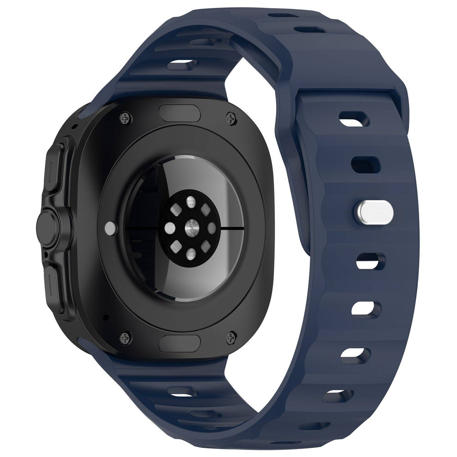 Für Samsung Galaxy Watch Ultra 47mm Solid Color Silikon Band D- Blau