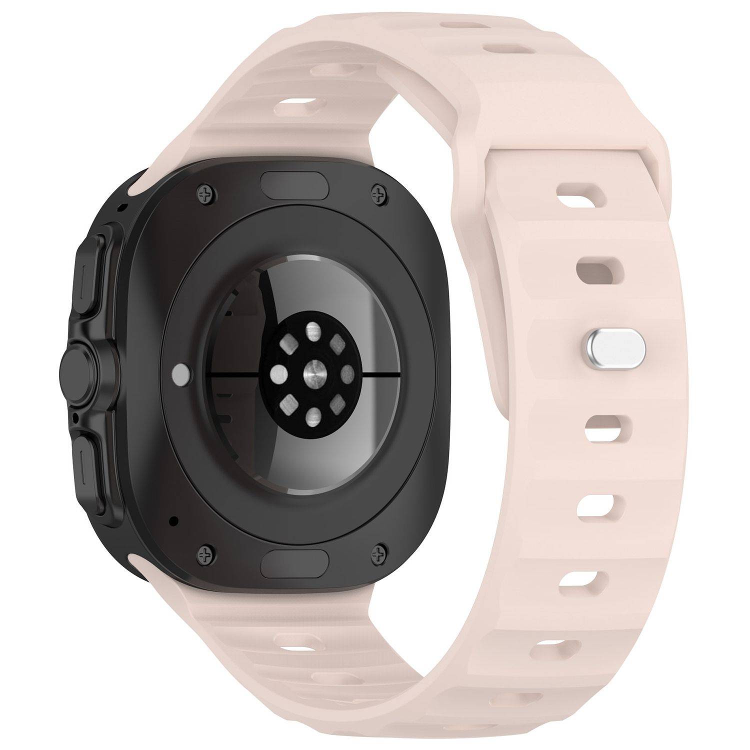 Für Samsung Galaxy Watch Ultra 47mm Solid Color Silikon Arm Band Rosa