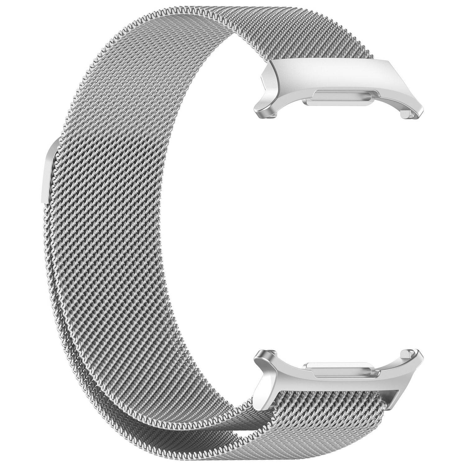 Für Samsung Galaxy Watch Ultra 47mm Metall Mesh Ersatz Armband Silber