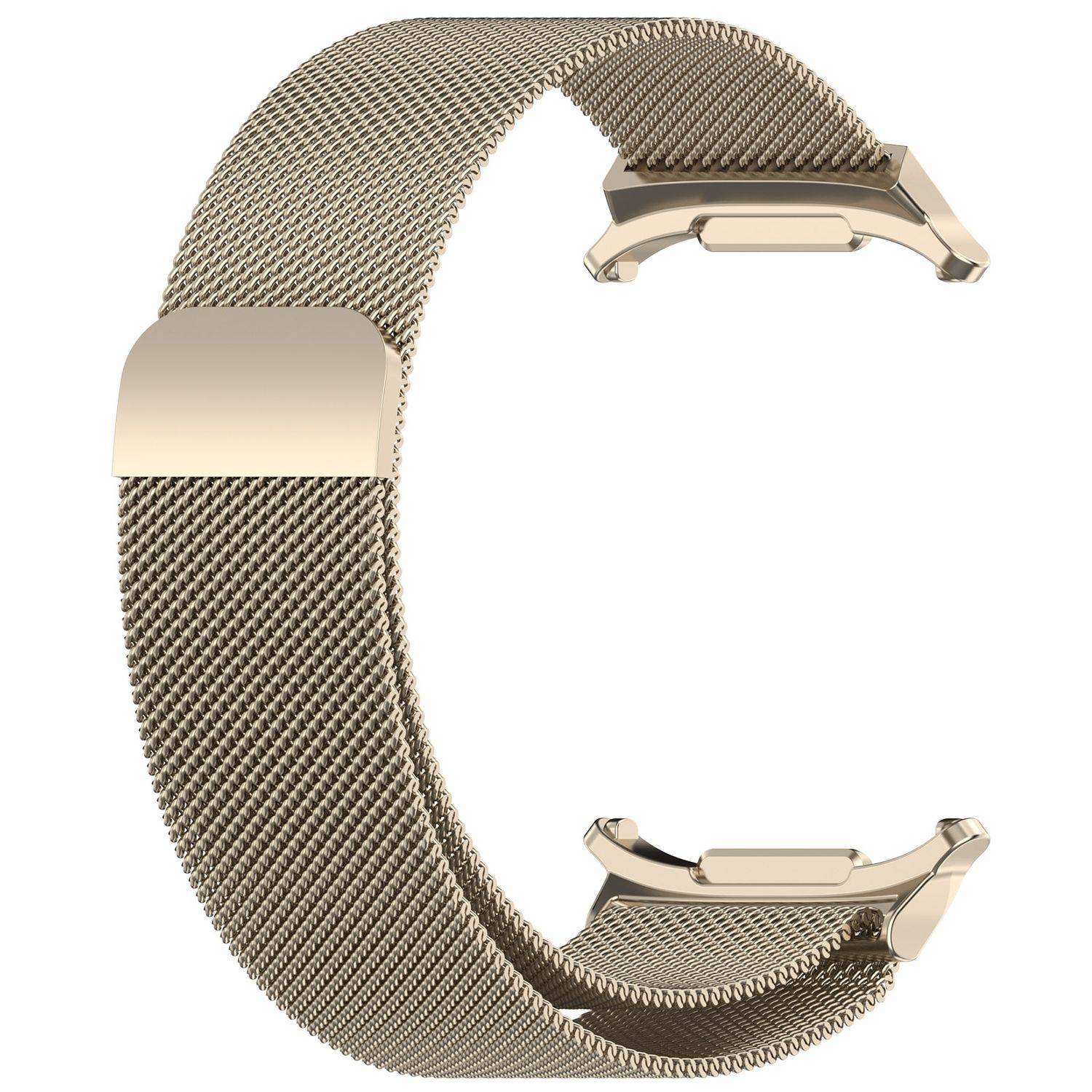 Für Samsung Galaxy Watch Ultra 47mm Metall Mesh Ersatz Armband Beige