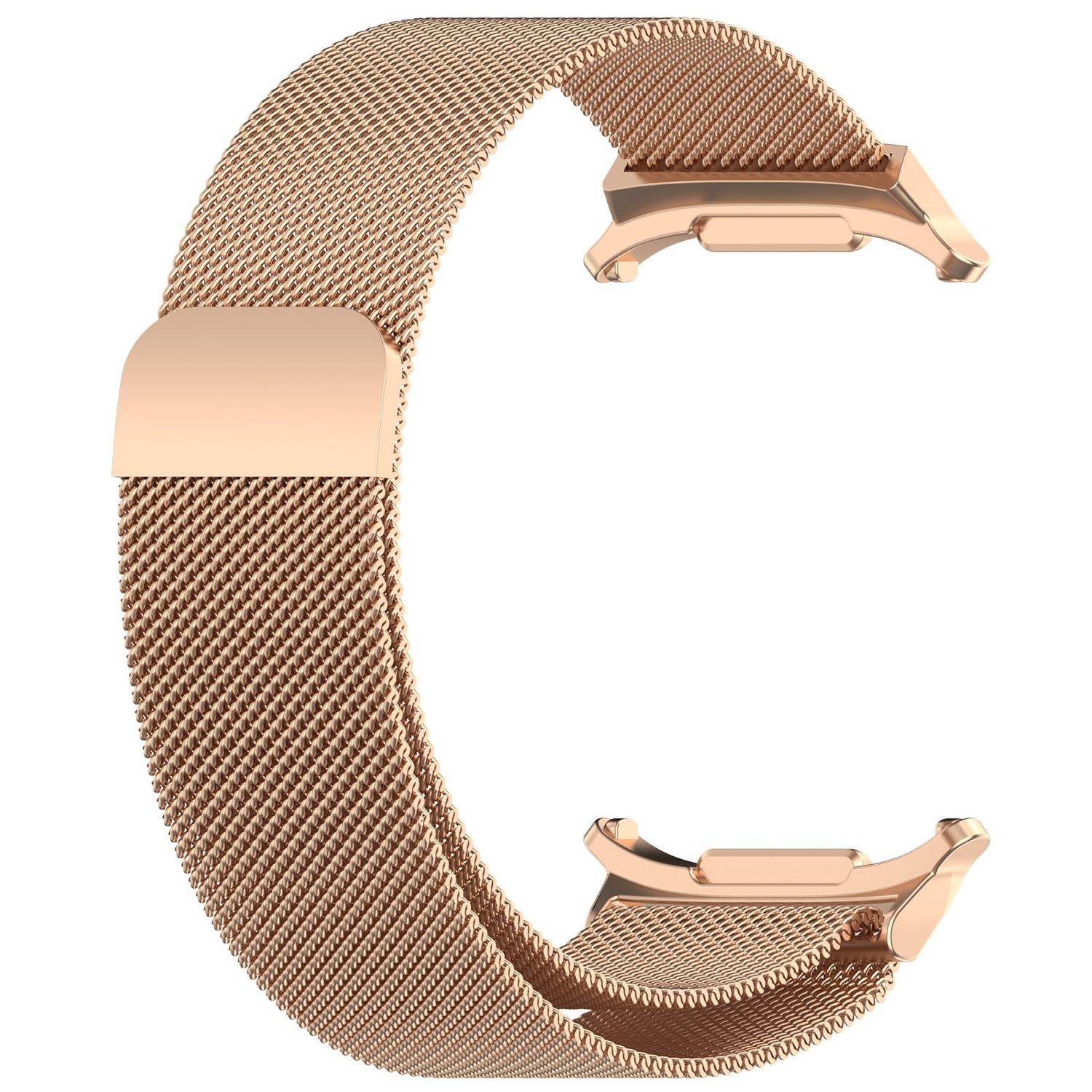 Für Samsung Galaxy Watch Ultra 47mm Metall Mesh Ersatz Band Rose Gold