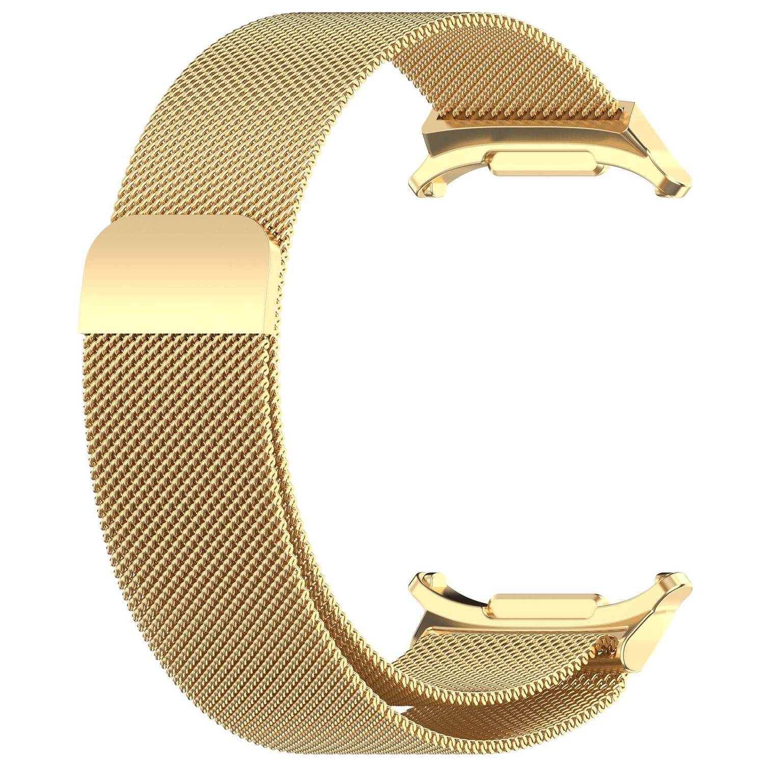 Für Samsung Galaxy Watch Ultra 47mm Metall Mesh Ersatz Armband Gold