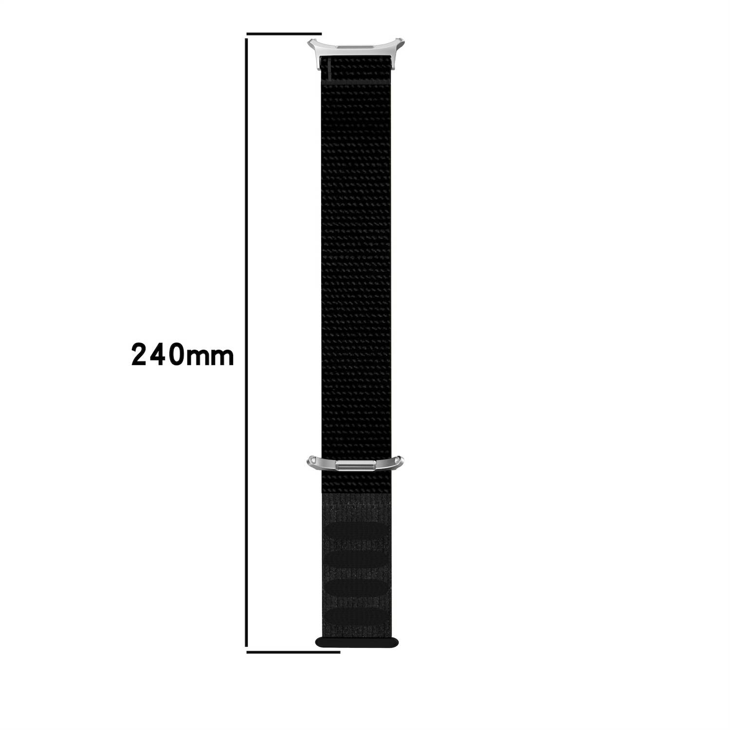 Für Samsung Galaxy Watch Ultra 47mm Nylon Klettverschluss Arm Band M6
