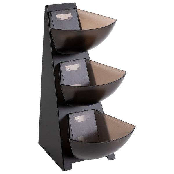 Multi-Rack 3-stufig schwarz/grau.