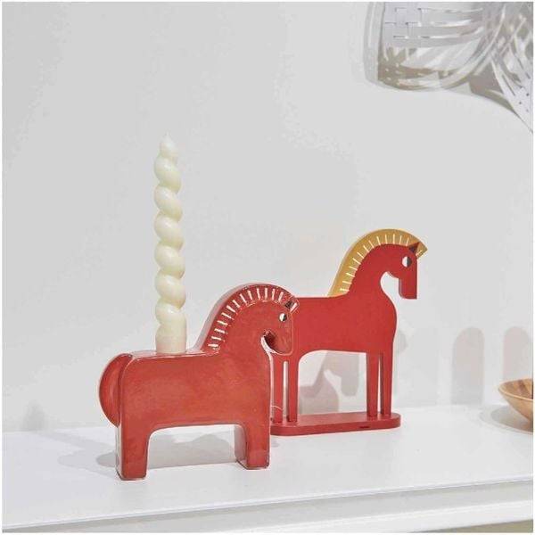 Keramik-Kerzenhalter "Pferd"