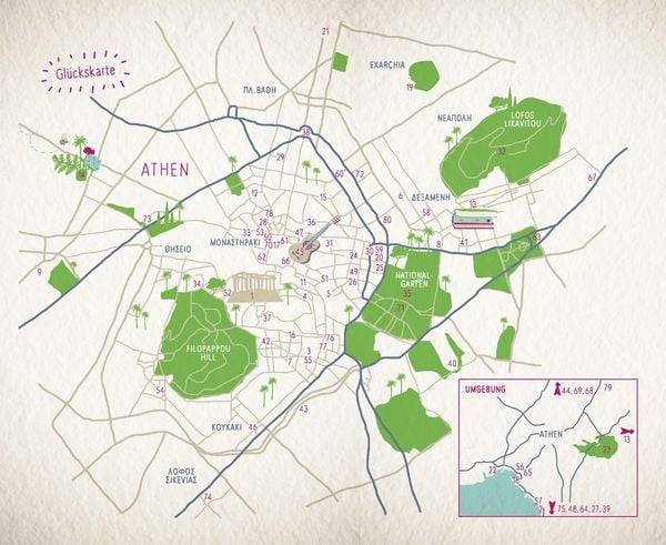 Glücksorte in Athen