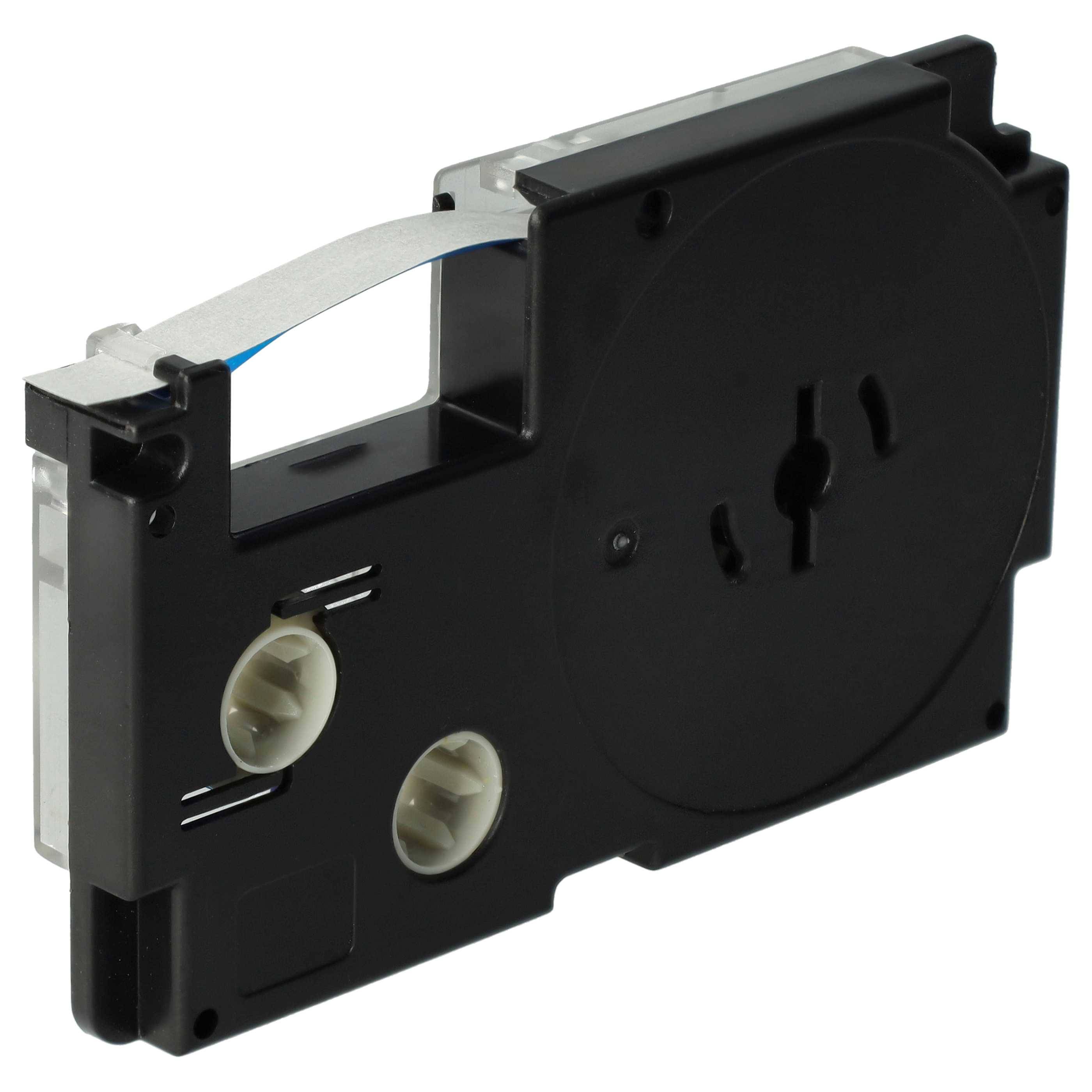 vhbw Schriftband-Kassette kompatibel mit Casio KL-C500, KL-8200, KL-820, KL-P1000, KL-HD1, KL-G2 Etiketten-Drucker 8m x 6mm Blau auf Weiß