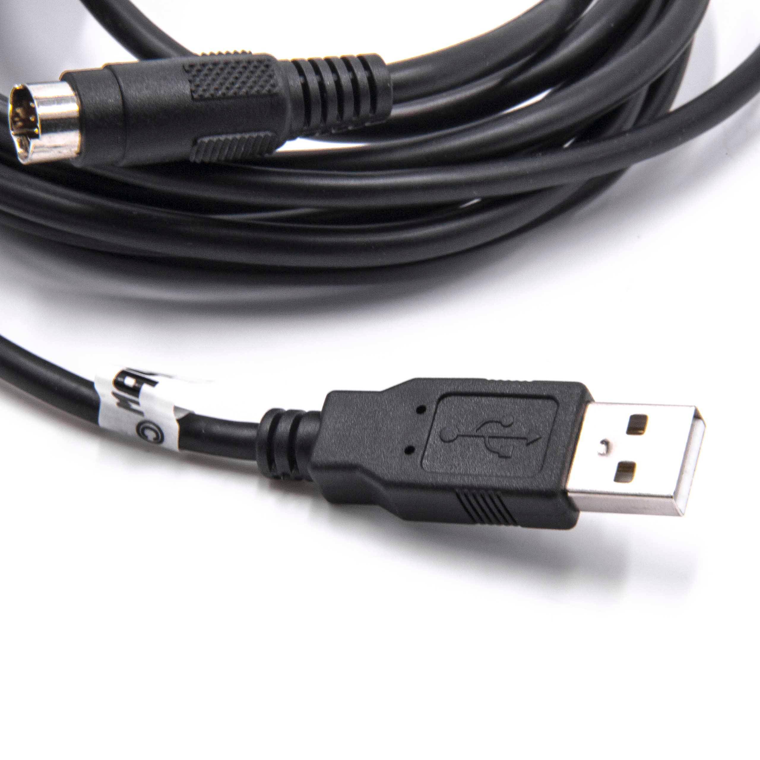 vhbw USB Programmierkabel Ersatz für USB-1761-CBL-PM02 für Funkgerät, schwarz
