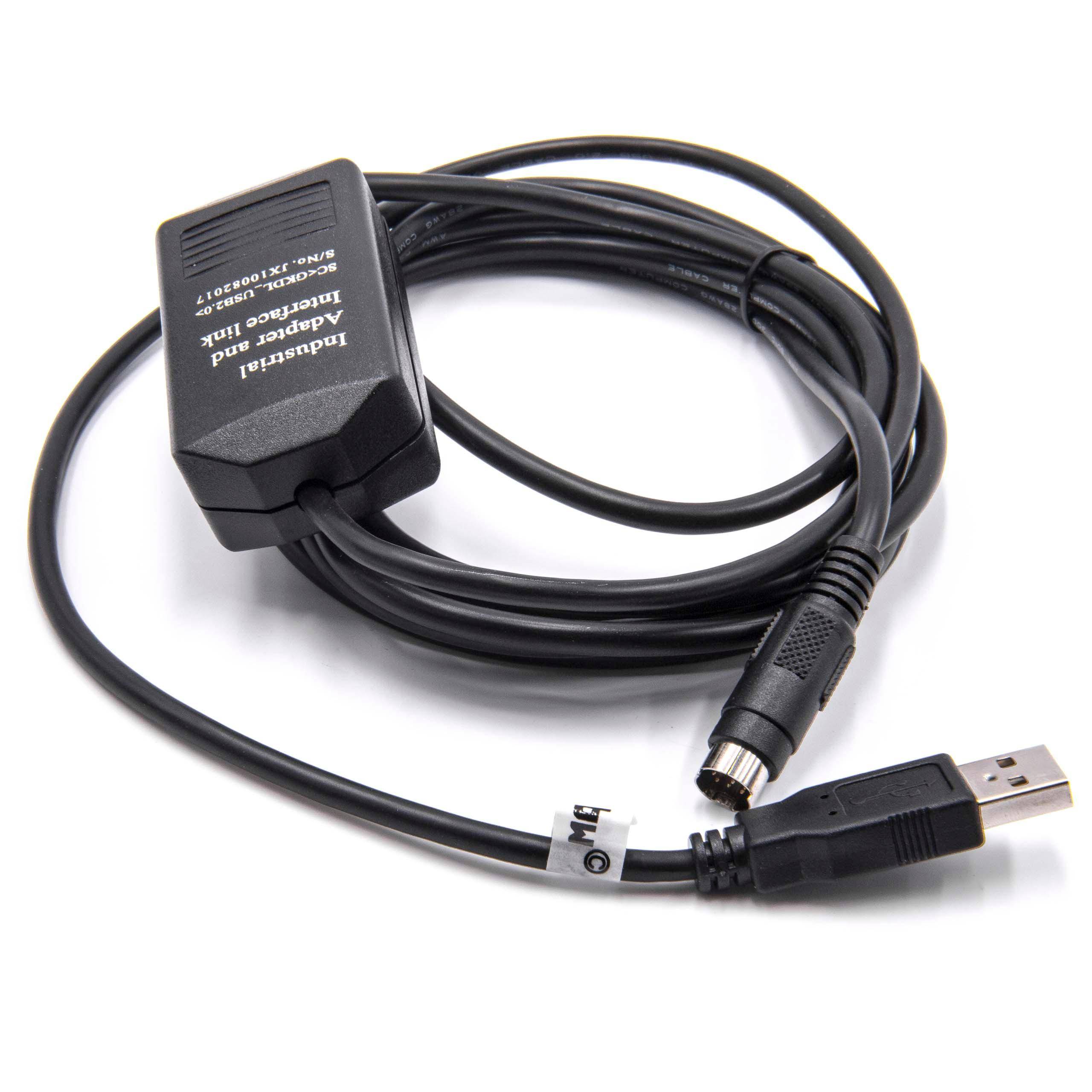 vhbw USB Programmierkabel Ersatz für USB-1761-CBL-PM02 für Funkgerät, schwarz