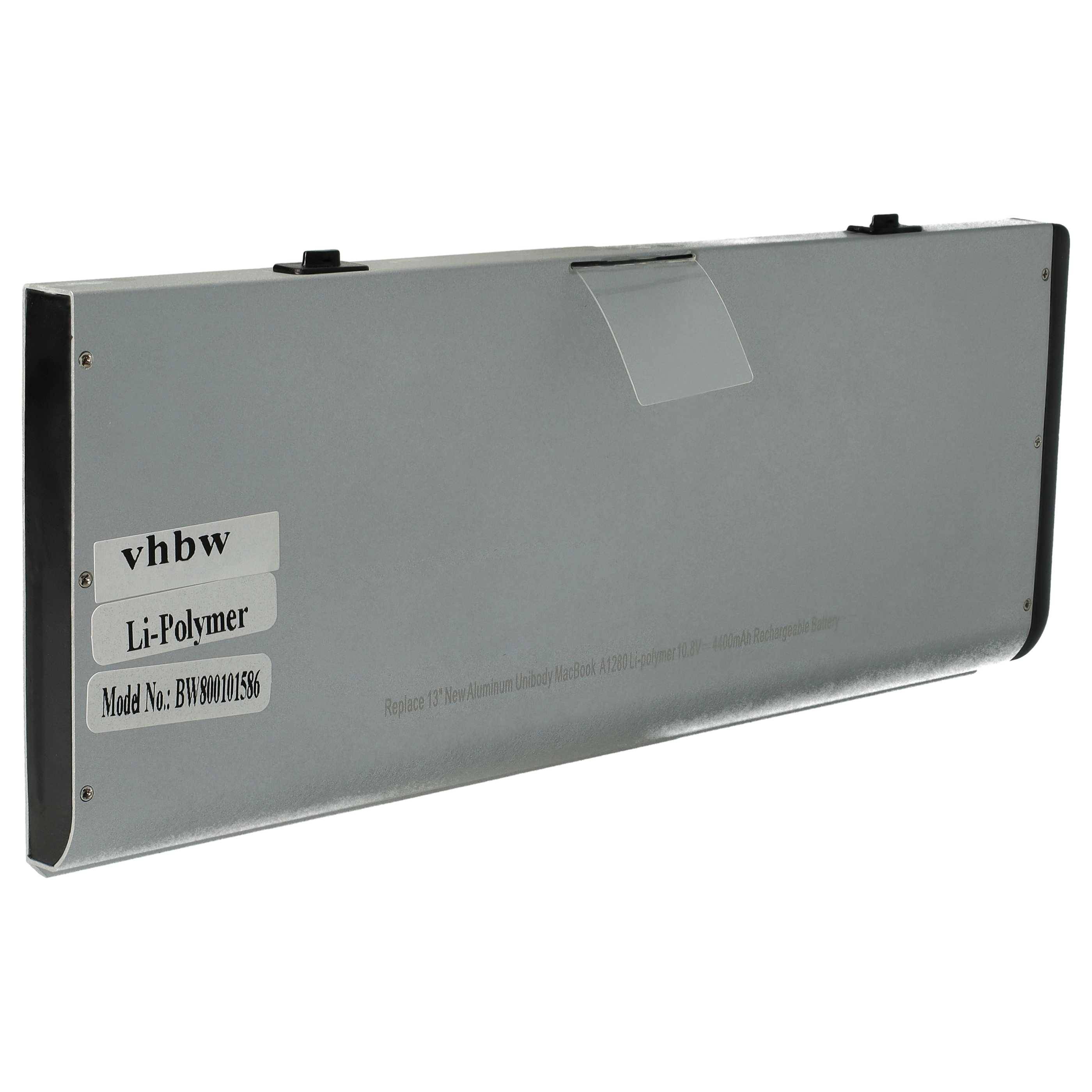 vhbw Akku kompatibel mit Apple MacBook 13" MB467J/A, 13" MB467CH/A, 13" MB467*/A Notebook (4200 mAh, 10,8 V, Li-Polymer)