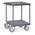 ESD-Tischwagen 9496B - Stahlbl.-Plattformen bündig