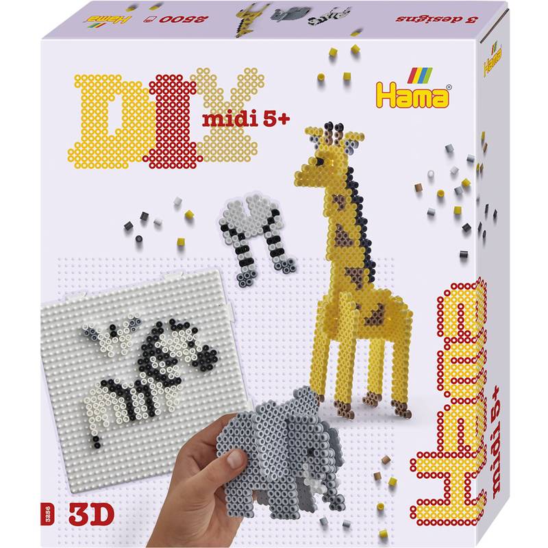 Hama Bügelperlen midi "Safari", Geschenkpackung